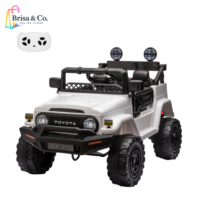8- 12V Electric Ride-On Truck for Kids – 3 Speeds, MP3, LED Lights, Remote Control & Safety Belt (66 lb Capacity)