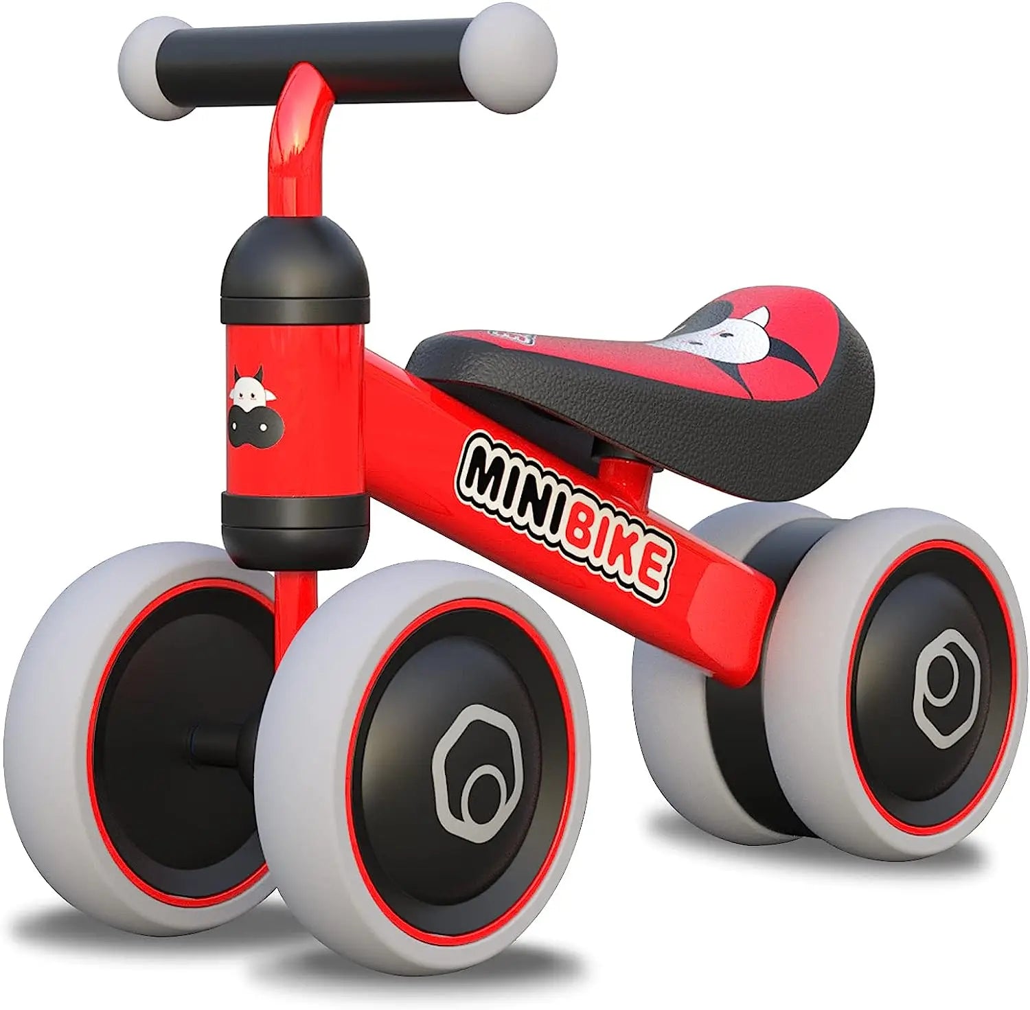 1- Baby Balance Bike – 4-Wheel Mini Bike for Toddlers (10–24 Months) | Indoor Ride-On Walker